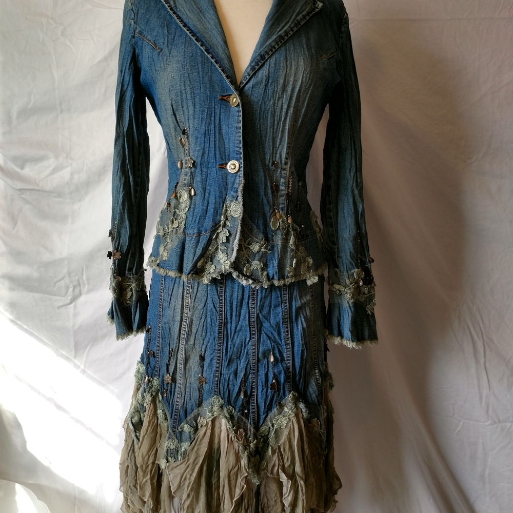Jean skirt and jacket - Chagall